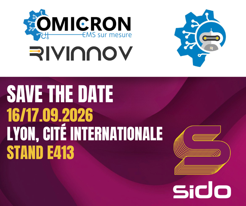 OMICRON Rivinnov au SIDO 2026 - Stand E413 - Lyon Cité Internationale 16 et 17 septembre